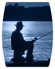 DAREC 320 BL Gone Fishing (Dock) Blue